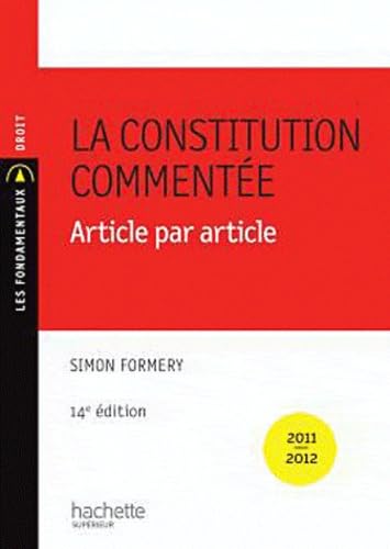 9782011461957: La Constitution commente: Article par article