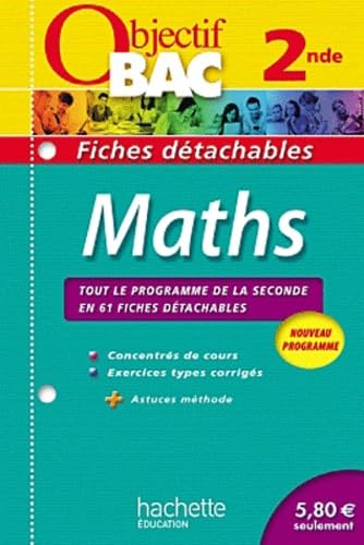 Stock image for Objectif Bac - Fiches dtachables - Maths 2nde for sale by Ammareal