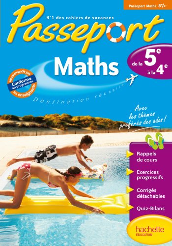 9782011603555: Passeport - Maths de la 5e  la 4e