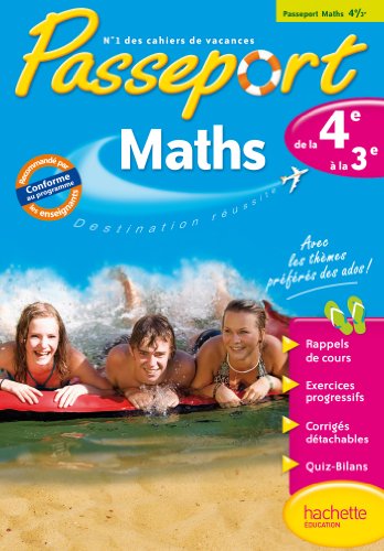 Beispielbild fr Passeport - Maths de la 4e  la 3e zum Verkauf von medimops