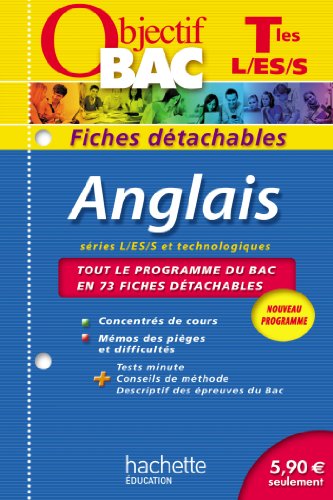 Stock image for Objectif Bac - Fiches dtachables - Anglais Terminales L, ES, S for sale by medimops