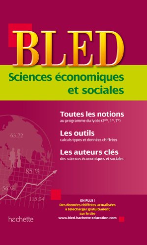 Beispielbild fr BLED - Sciences Economiques et Sociales zum Verkauf von Ammareal