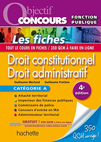 Stock image for Objectif Concours - Droit constitutionnel et droit administratif - Catgorie A for sale by medimops