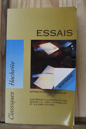 Stock image for Essais Extraits for sale by Wonder Book