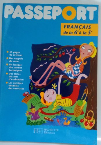Beispielbild fr Passeport : de la 6e  la 5e, franais zum Verkauf von medimops