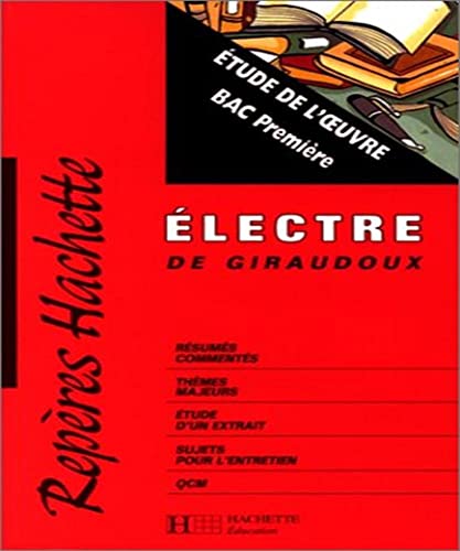 Stock image for Electre, de Jean Giraudoux for sale by LeLivreVert