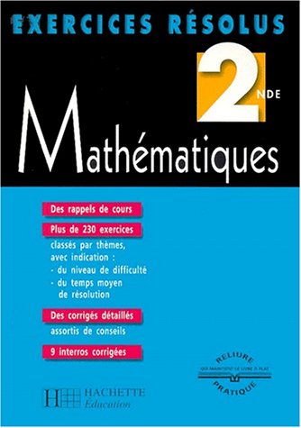 9782011679307: Exercices rsolus : Mathmatiques, 2nde