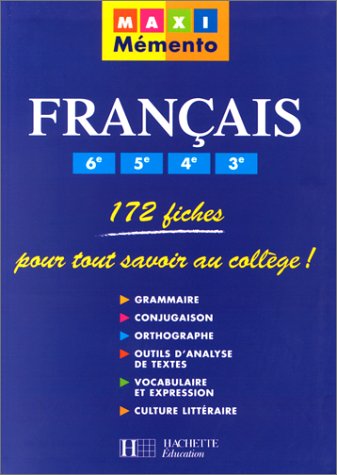 Beispielbild fr Franais 6e, 5e, 4e, 3e zum Verkauf von RECYCLIVRE