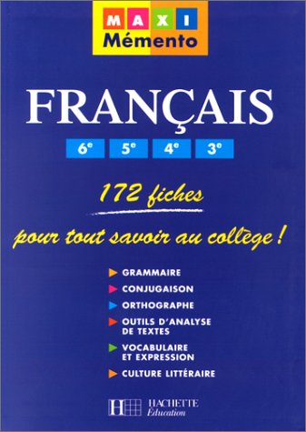 9782011679475: Franais 6e, 5e, 4e, 3e