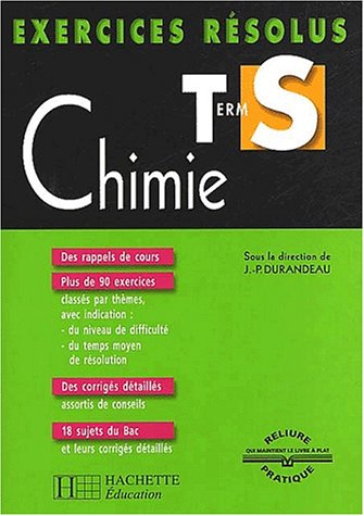 9782011685605: Exercices rsolus : Chimie, Terminale S