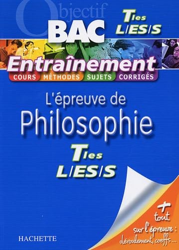 Beispielbild fr L'preuve de Philosophie Tle S-ES-S zum Verkauf von Ammareal