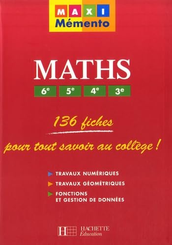 Stock image for Maths 6e, 5e, 4e, 3e for sale by Ammareal