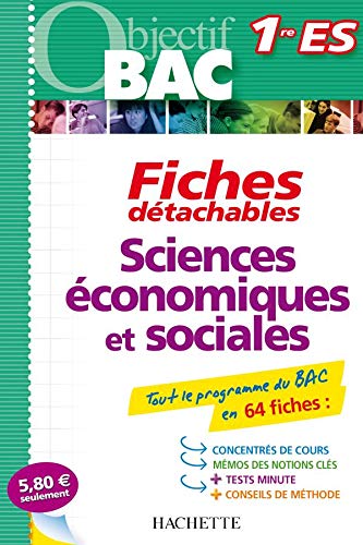 9782011697226: Sciences conomiques et sociales Obligatoire et option science politique: Fiches dtachables 1re ES