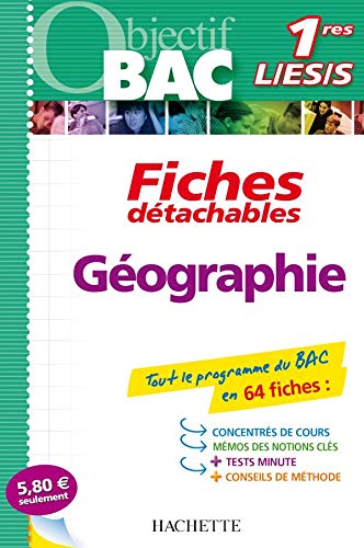 9782011697240: Gographie 1e L/ES/S: Fiches dtachables (Objectif Bac Fiches dtachables)