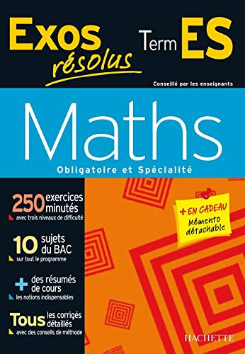 Beispielbild fr exos rsolus ; mathmatiques ; terminale ES zum Verkauf von Chapitre.com : livres et presse ancienne