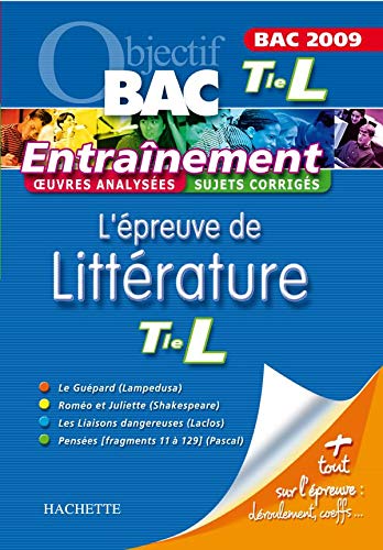 Stock image for L'preuve de Littrature Tle L for sale by Ammareal