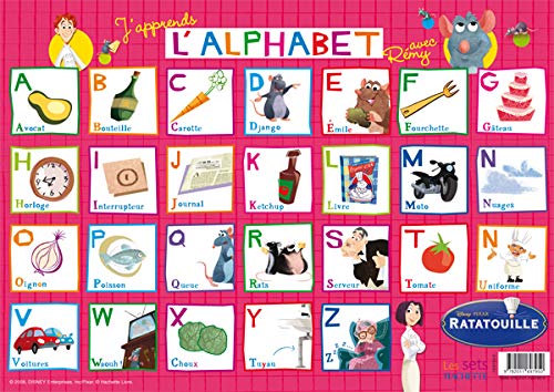 J'apprends l'alphabet avec RÃ©my: Set de table Ratatouille (9782011697950) by Walt Disney Company