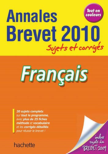 Imagen de archivo de Franais Brevet : Annales sujets et corrigs a la venta por Librairie Th  la page