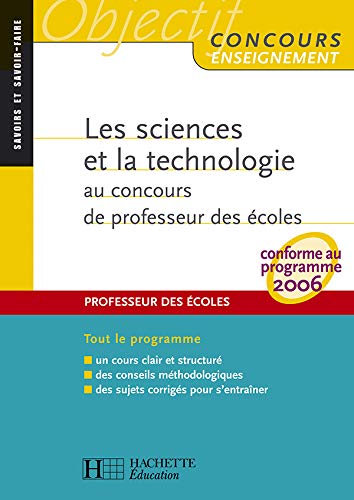 Stock image for Les sciences et la technologie au concours de Professeur des coles for sale by Ammareal