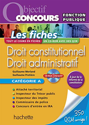 Stock image for Droit constitutionnel Droit administratif (1Cdrom) for sale by medimops