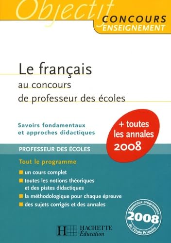 Stock image for Le franais au concours de professeur des coles - CRPE for sale by Ammareal