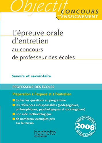 Stock image for L'preuve orale d'entretien au CRPE for sale by Ammareal