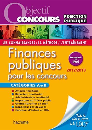9782011712721: Finances Publiques Cat A et B 2012-2013