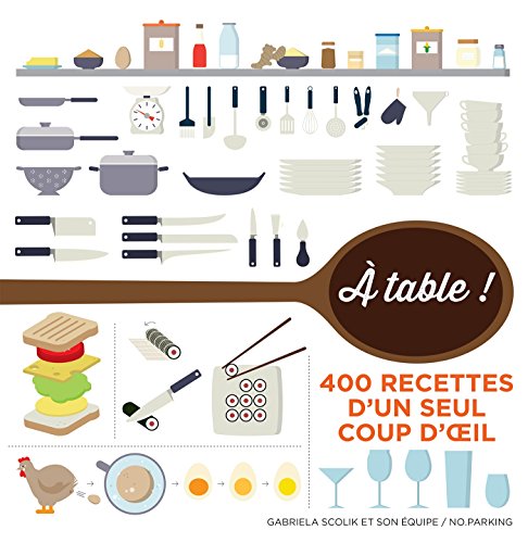 9782011714022: A table !: 400 recettes d'un seul coup d'oeil