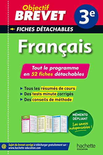 Stock image for Franais 3e : tout le programme en 52 fiches dtachables for sale by LeLivreVert