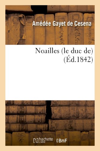Beispielbild fr Noailles (Le Duc De) zum Verkauf von Buchpark