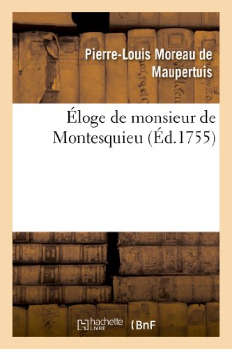 Beispielbild fr loge de Monsieur de Montesquieu (Litterature) (French Edition) zum Verkauf von Lucky's Textbooks