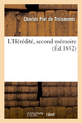 Stock image for L'Heredite, second memoire for sale by Chiron Media