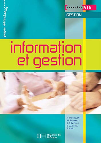 9782011800565: Information et gestion 1e STG Gestion
