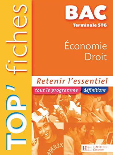 Stock image for Economie Droit Tle STG for sale by medimops