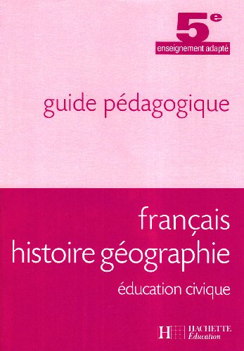 9782011803900: Franais, Histoire Gographie, Education-civique 5e SEGPA - Livre professeur - Ed.2007