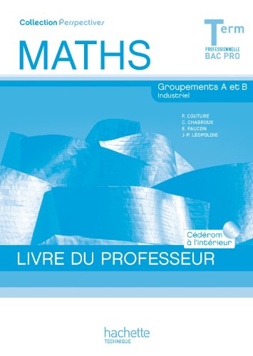 Imagen de archivo de Perspectives Maths Terminale Bac Pro Industriel (A et B) - Livre professeur+CD - Ed.2011 a la venta por Ammareal