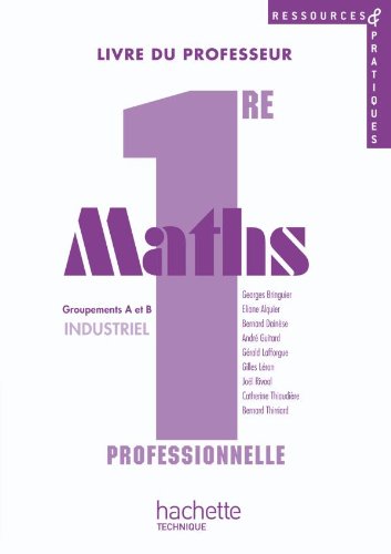 Beispielbild fr Ressources et pratiques Maths 1re Bac Pro Industriel (A et B) - Livre professeur+CD - Ed.2010 zum Verkauf von medimops