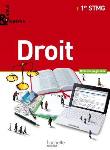 Stock image for Enjeux et Repres Droit 1re STMG - Livre lve Grand format - Ed. 2012 for sale by Ammareal