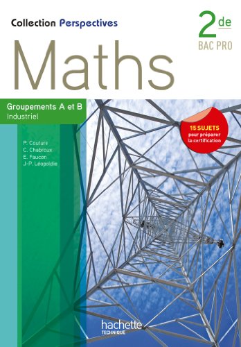 Imagen de archivo de Perspectives Maths 2de Bac Pro Industriel (A et B ) - Livre lve - Ed.2013 a la venta por Ammareal