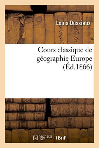 Stock image for Cours classique de gographie Europe 2E Ed Histoire for sale by PBShop.store US