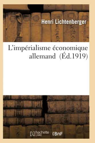 9782011932808: L'Imprialisme conomique Allemand (Sciences Sociales) (French Edition)