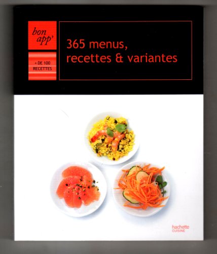 9782012302266: 365 menus recettes et variantes