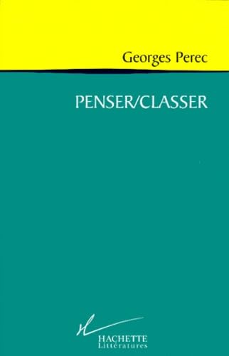 Penser/Classer (9782012354890) by Perec, Georges