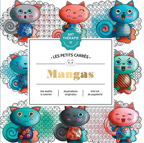Stock image for Les Petits Carrs d'Art-thrapie Mangas for sale by Ammareal