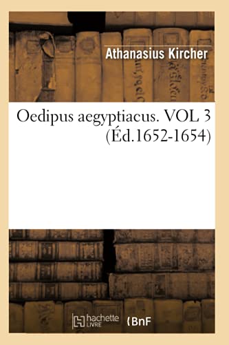 9782012594050: Oedipus aegyptiacus. VOL 3 (d.1652-1654) (Histoire)