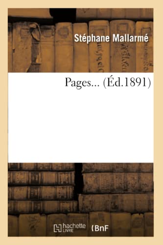 Stock image for Pages d1891 Litterature for sale by PBShop.store US