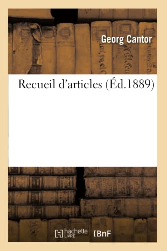 Stock image for Recueil d'Articles (d.1889) (Sciences) (French Edition) for sale by Lucky's Textbooks