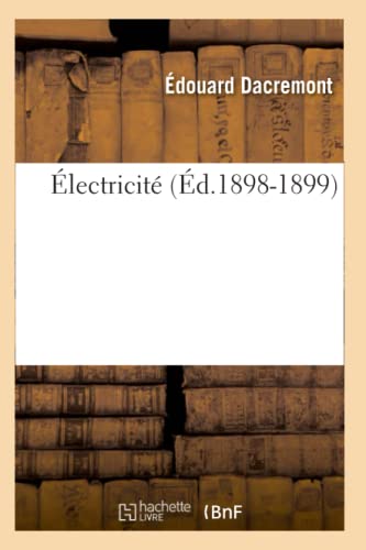 9782012658448: lectricit (d.1898-1899)