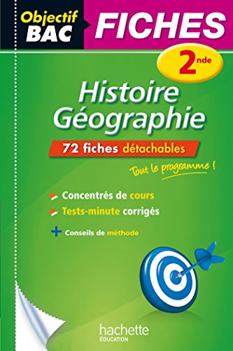 9782012707542: Objectif Bac Fiches Dtachables Histoire-Geographie 2Nde