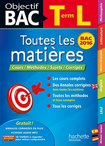 Stock image for Objectif Bac Toutes Les Matieres Term L for sale by Ammareal